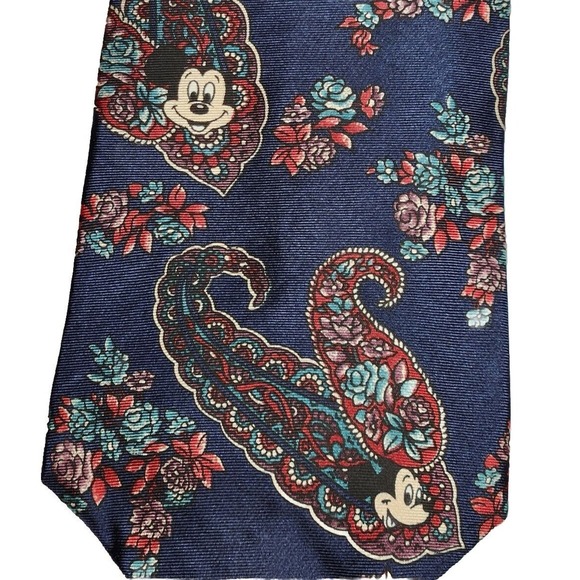 Lot Of 2 Vintage Walt Disney Company Mickey Mouse Neck Ties Made In USA - Picture 4 of 5